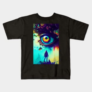 Abstract Another World Explorer Kids T-Shirt